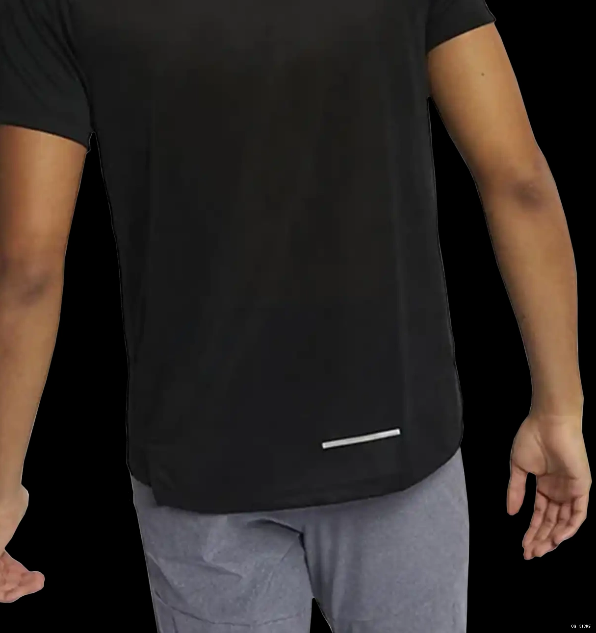 Nike Black Shirt T Dri-Fit 1.0 Miler 0608